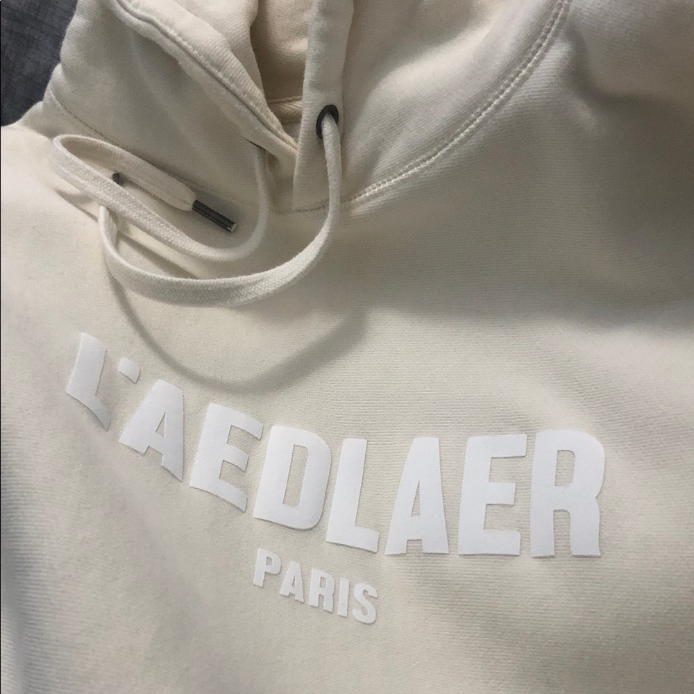 L’AEDLAER Paris Cream Hoodie